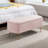 Charming Pink Storage Bench With Faux Fur And Stable Gold Leg Parts For Entryway Elegant Upholstery Patterns-682824869