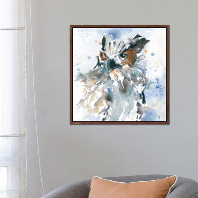 Owl On Blue by Carol Robinson - Painting on Canvas