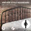 Structure de lit en métal avec tête de lit de style victorien-459399250-463921811
