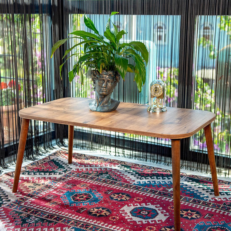 Tommy Four Leg Coffee Table, Walnut