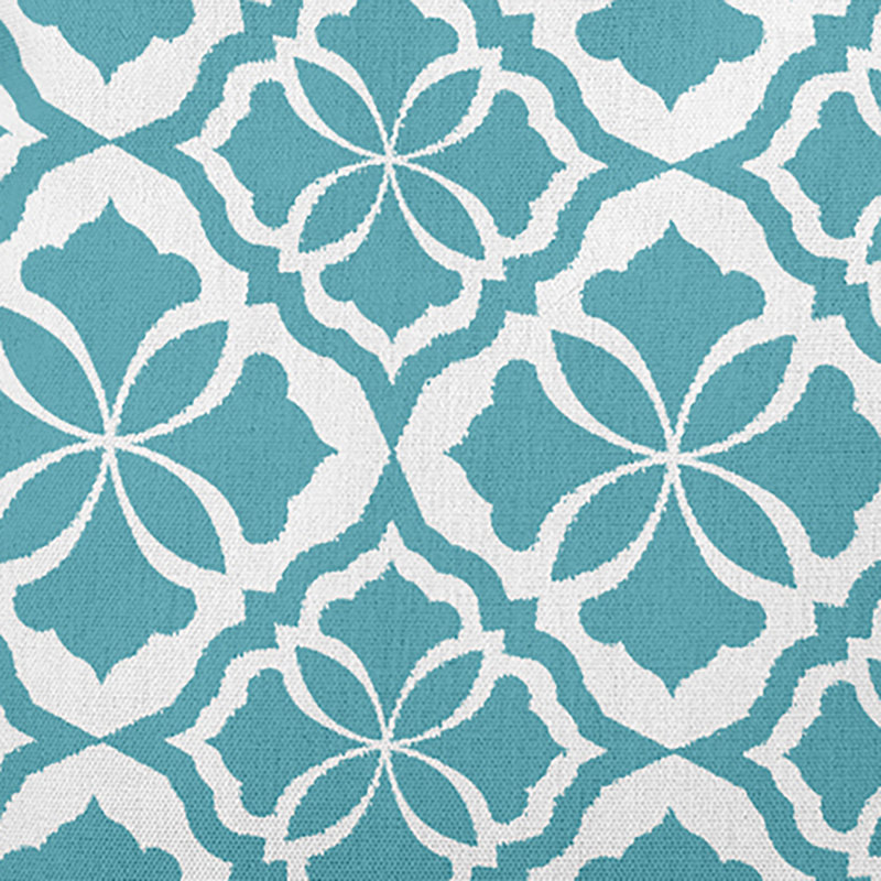 Housse de coussin et insert Tropical Resort, Turquoise, H 20 po x l 20 po