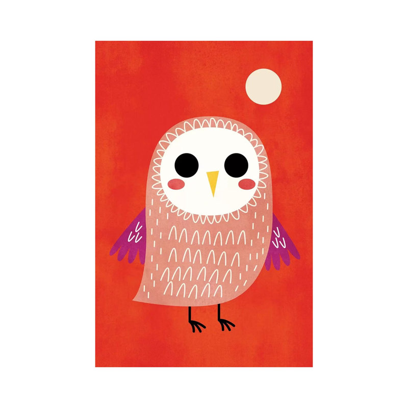 Little Owl by Kubistika - Wrapped Canvas Gallery-Wrapped Canvas Giclée, 20.32 cm H x 30.48 cm W