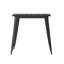 Table de restaurant commerciale en résine de polyester avec trou pour parasol 30 po x 60 po Guenot-1595980839