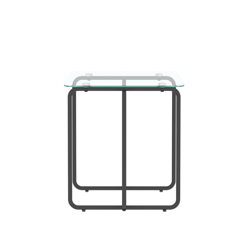Fernald Glass Top Coffee Table, Clear