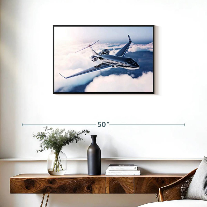 Mehar Private Jet Flight, 21" H x 31" W