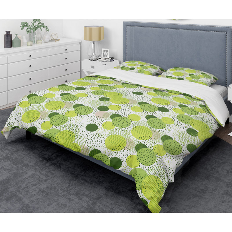 Retro Art Deco - Mid century bedding set - Modern Mid-century Bed cover set, King Duvet Cover + 2 Shams