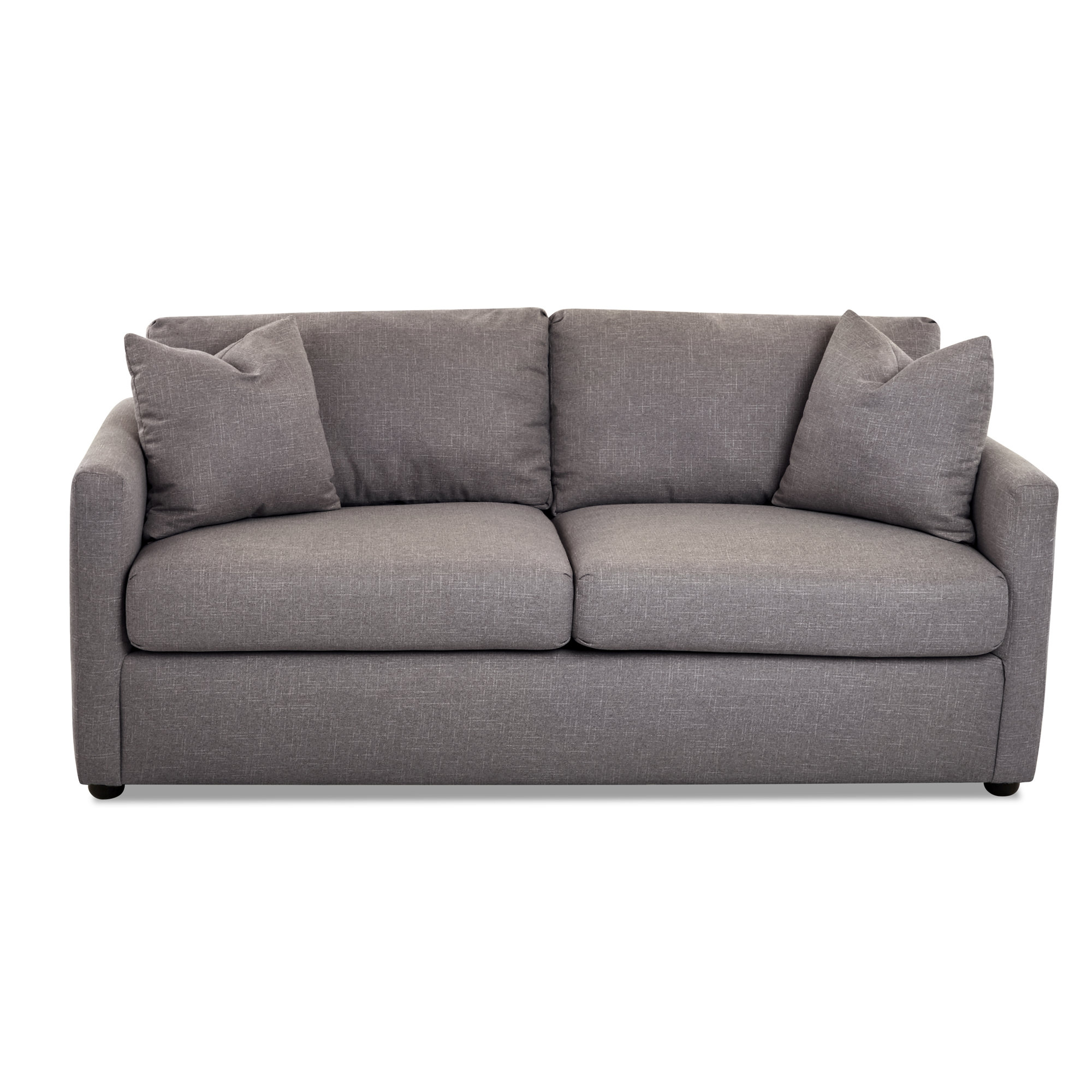 Godwin 75'' Upholstered Sleeper Sofa, Macc Gray Textured Linen