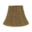 Abat-jour cloche en tissu texturé jacquard 9,5 po (araignée) de couleur dorée