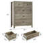 73.9 cm W Chest of 5 Drawers