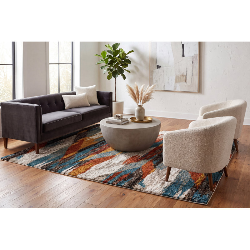 Gassaway Chevron Indoor Rug, Rectangle 7'10" x 11'2"