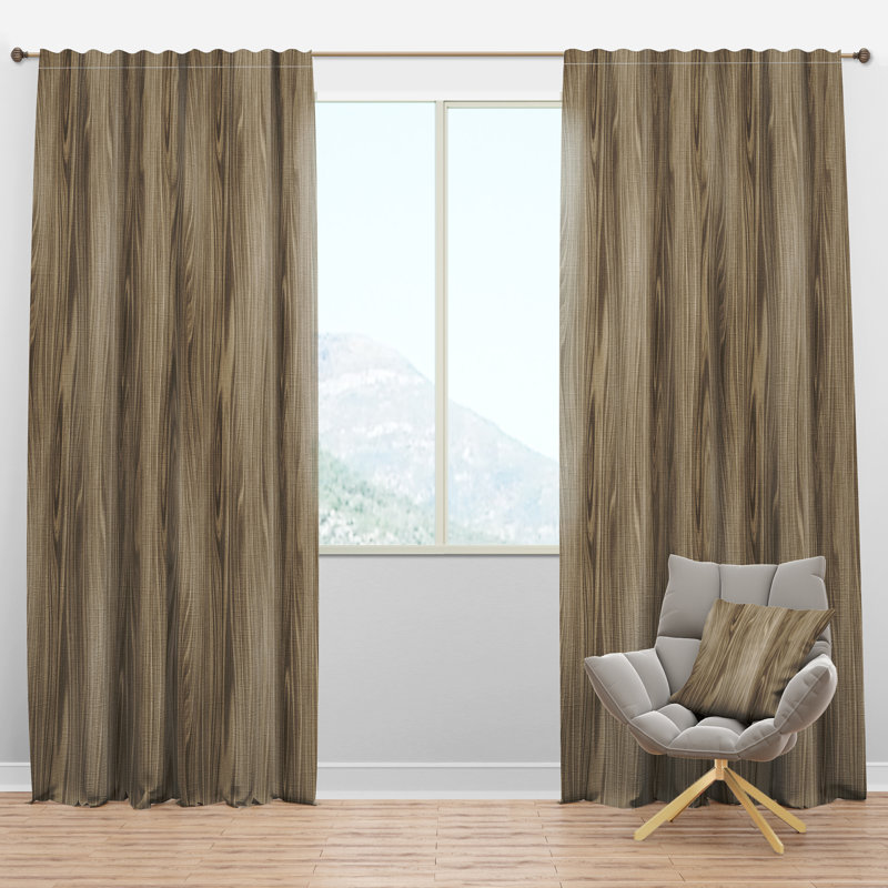 Panneau de rideau simple vertical semi-transparent avec passe-tringle, l 52 po x L 84 po