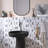 Initial Cuboid 11.82 in. x 11.82 in. Geometric Glossy Glass Mosaic Tile-40611749
