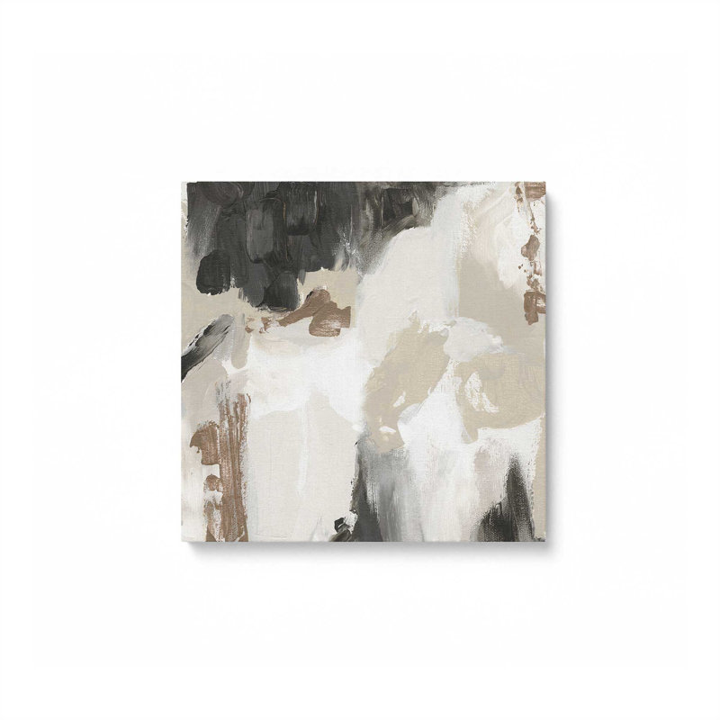 "Mosaïque monochrome V1" sur toile, Toile tendue, H 24 po x l 24 po x P 1,25 po
