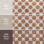 Sentier Des Cotto Star avec croix 11-7 / 8 po X 11-7 / 8 po Carreau de mosaïque en porcelaine-116014999