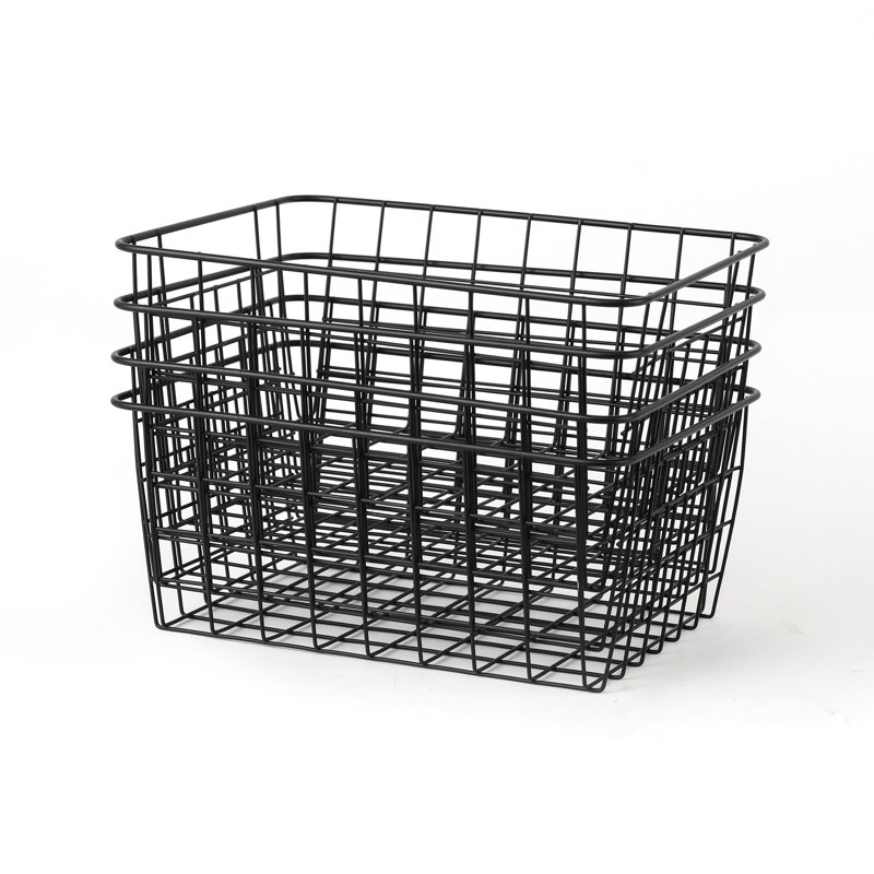 Métal / cube métallique, Noir, H 4,7 po x P 8,7 po x l 3,2 po