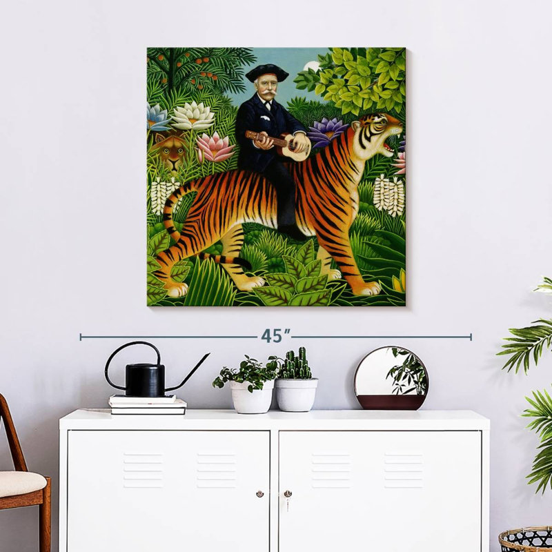 Le rêve d'Abarca Henri Rousseau, H 30 po x l 30 po