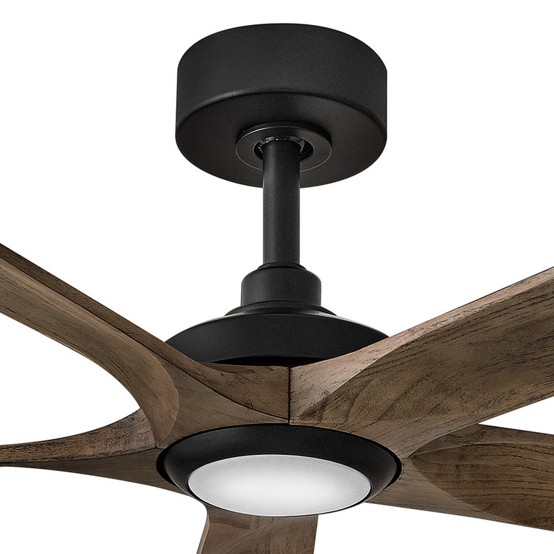 Hinkley Layton Ceiling Fan, Driftwood, Matte Black
