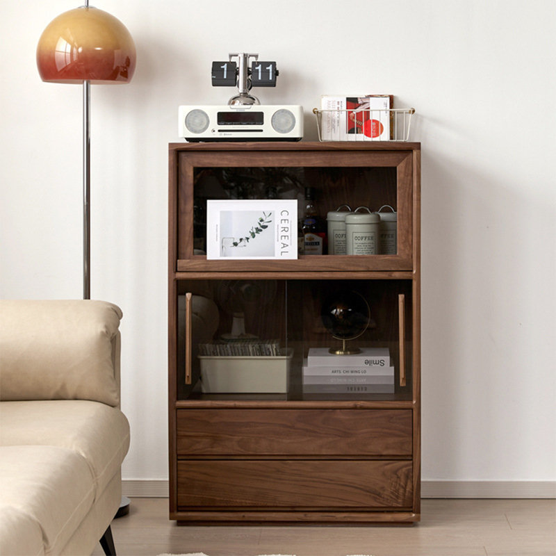 Armoire d'appoint en verre sur pied