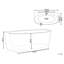 800 mm W Wall Mounted Acrylic Bath