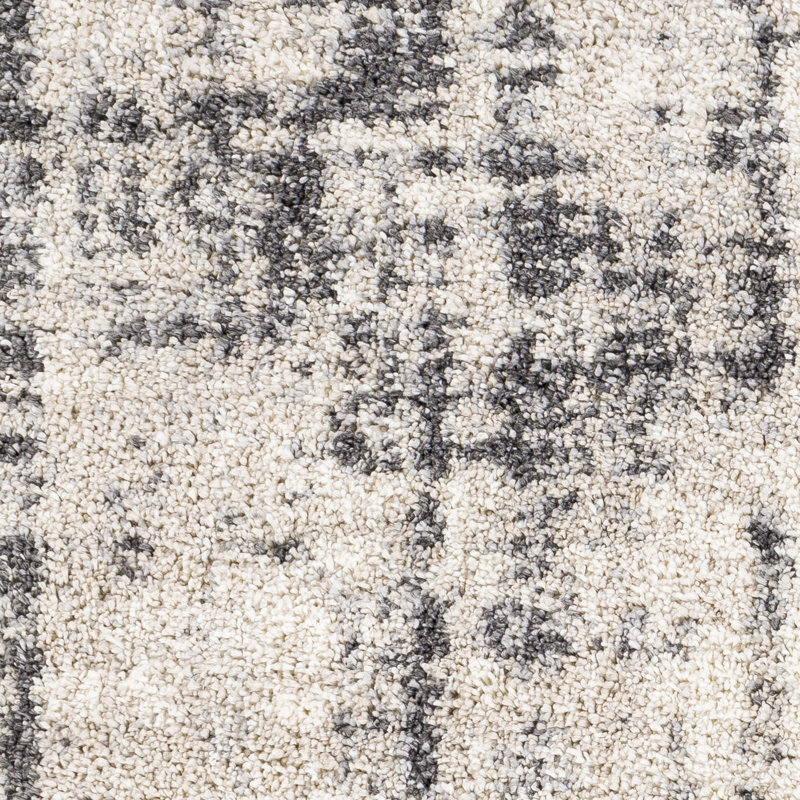 Myndi Abstract Beige/Gray Area Rug, Runner 2'7" x 7'3"