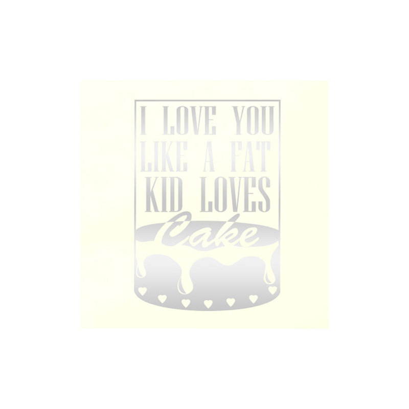 Non-Wall Damaging Wall Decal, Shiny Silver, Large