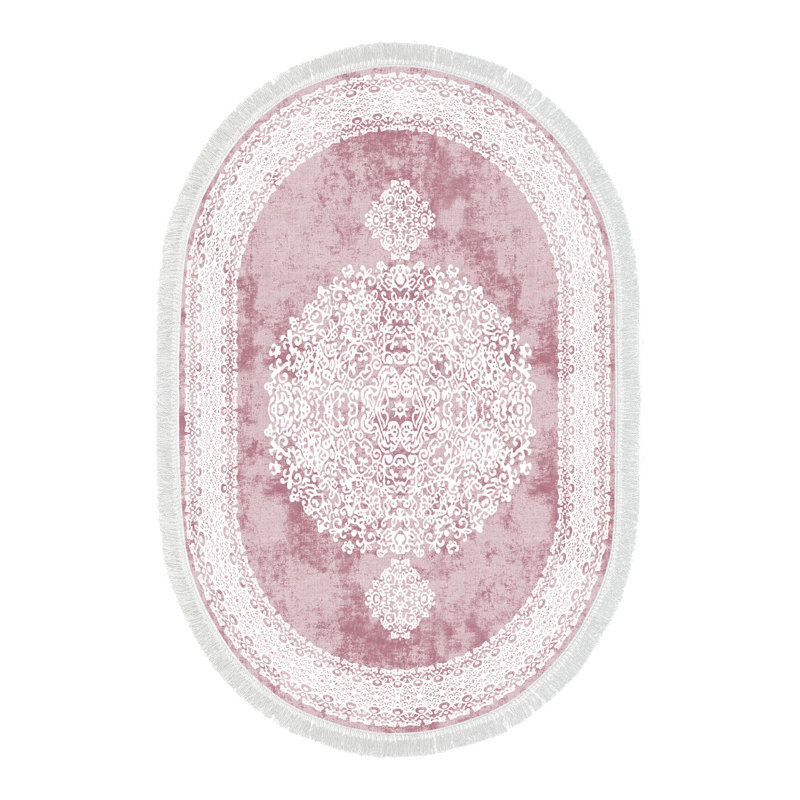 Maxine Damask Area Rug, Runner 80 x 200cm