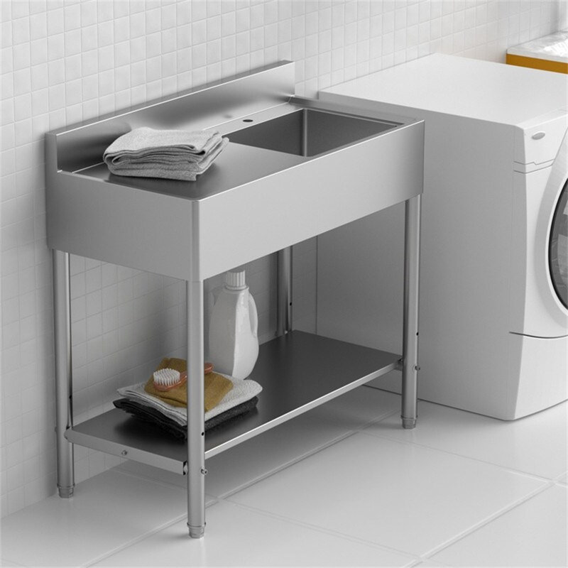 Évier utilitaire 39,3 pouces en acier inoxydable