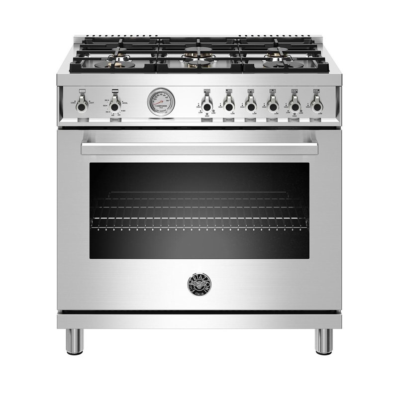Bertazzoni 36'' W Gas Free Standing Range