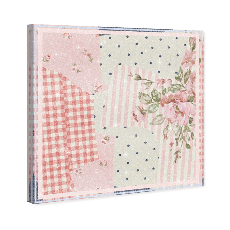 Patchwork Glam Print by Oliver Gal, 12"H x 12"W, Gallery Wrapped