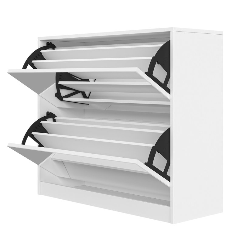Armoire de rangement à chaussures à 2 niveaux avec vestibules pour vestibule