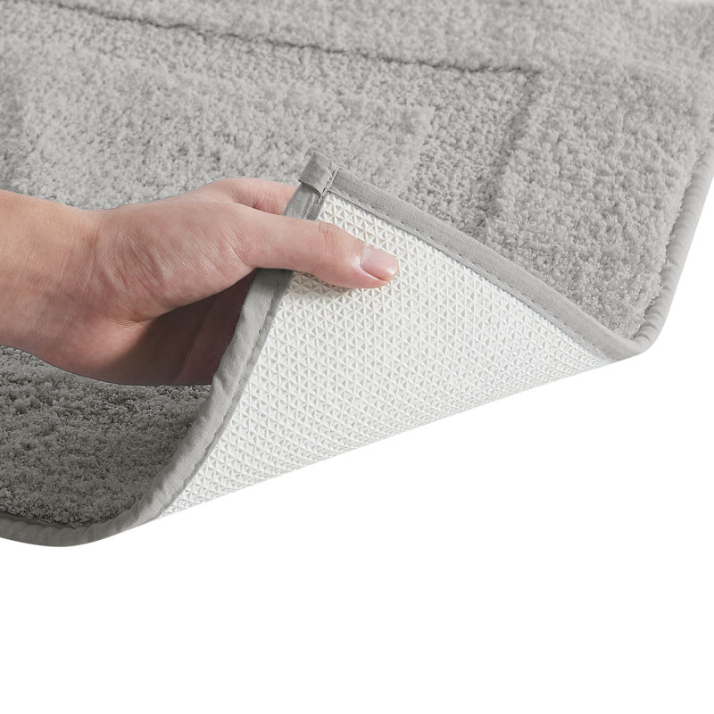  Cloud Bath Rug, 17x24 2 Pack, Grey