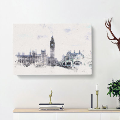 The Houses Of Parliament London - Wrapped Canvas