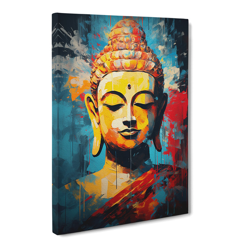 Buddha Abstract No.2 - Wrapped Canvas Print, 76cm H x 50cm W x 3cm D