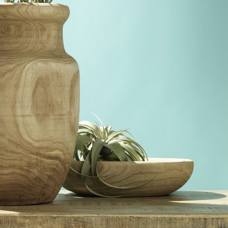 Handmade Wood Decorative Bowl, 4.5" H x 17" W x 17" D