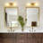 Fabrianna Brass Glass Wall Light-1599491075