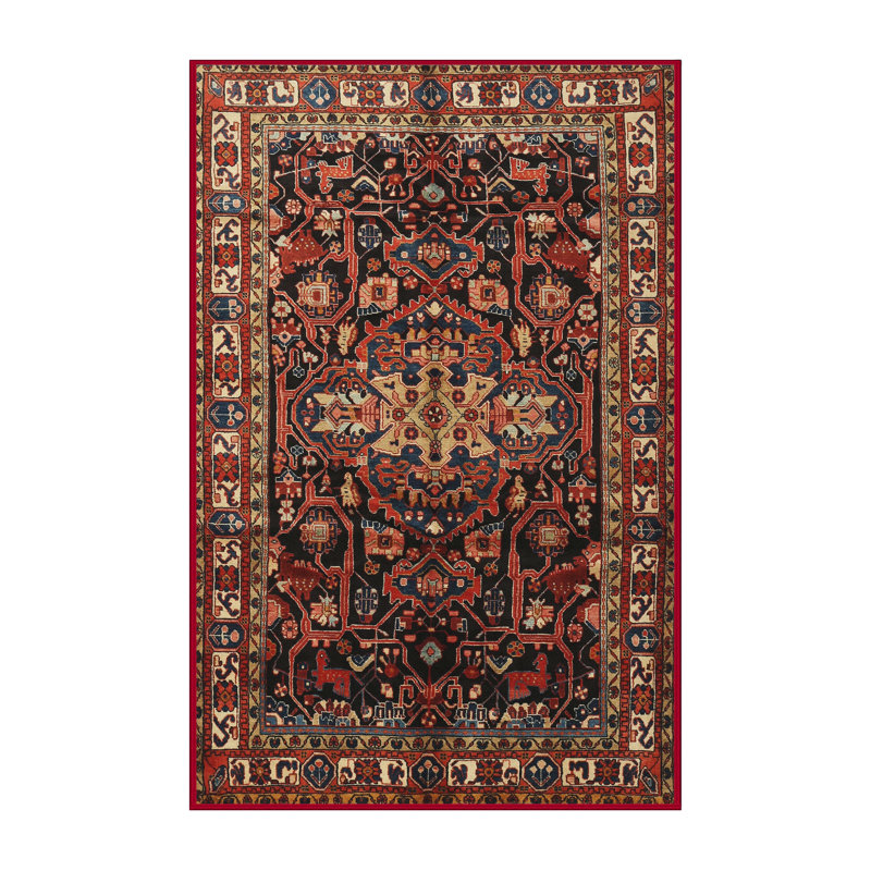 Tapis rouge à motif sud-ouest, Rectangle 5 pi x 8 pi
