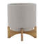 Pot à fleurs en céramique avec support Modern Modern-2128106332-2016597977-2016597955