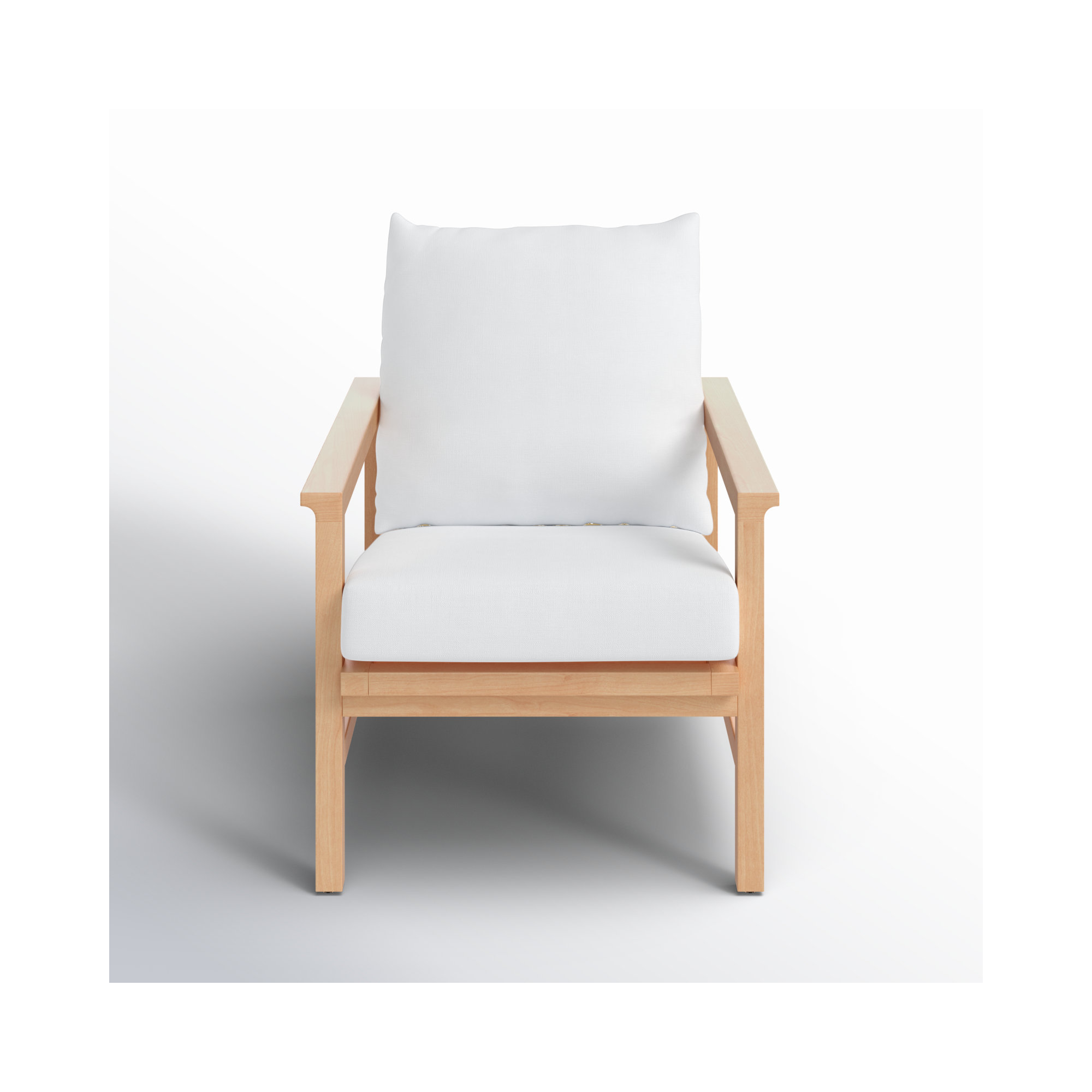 Kelle Upholstered Armchair, Natural