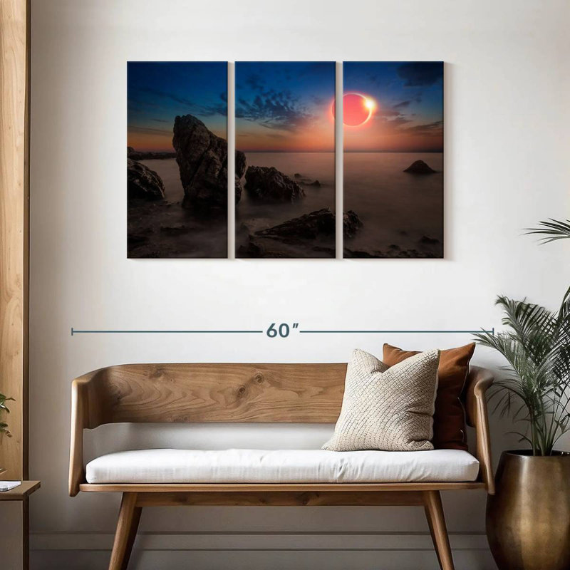 Solar Eclipse Gillard Scene, 28" H x 45" W