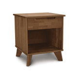 Linn 1 - Drawer Solid Wood Nightstand