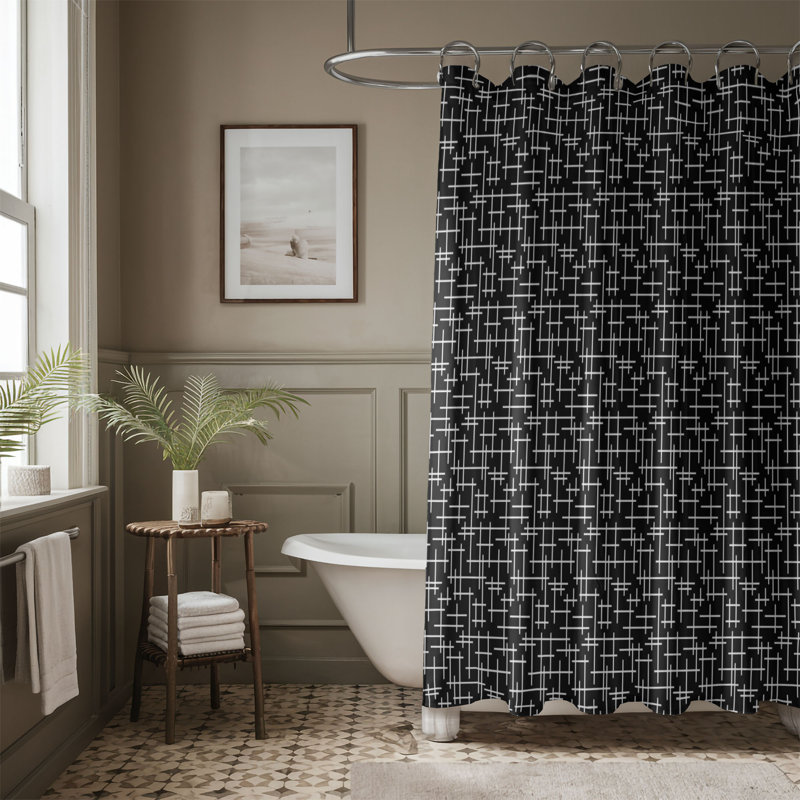 Black Rouge - Premium Shower Curtain, 74"H x 71"W