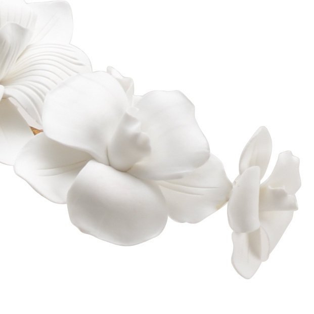 Orchid Ceramic Orchid Faux Floral, 21.75" H x 11" W x 12" D