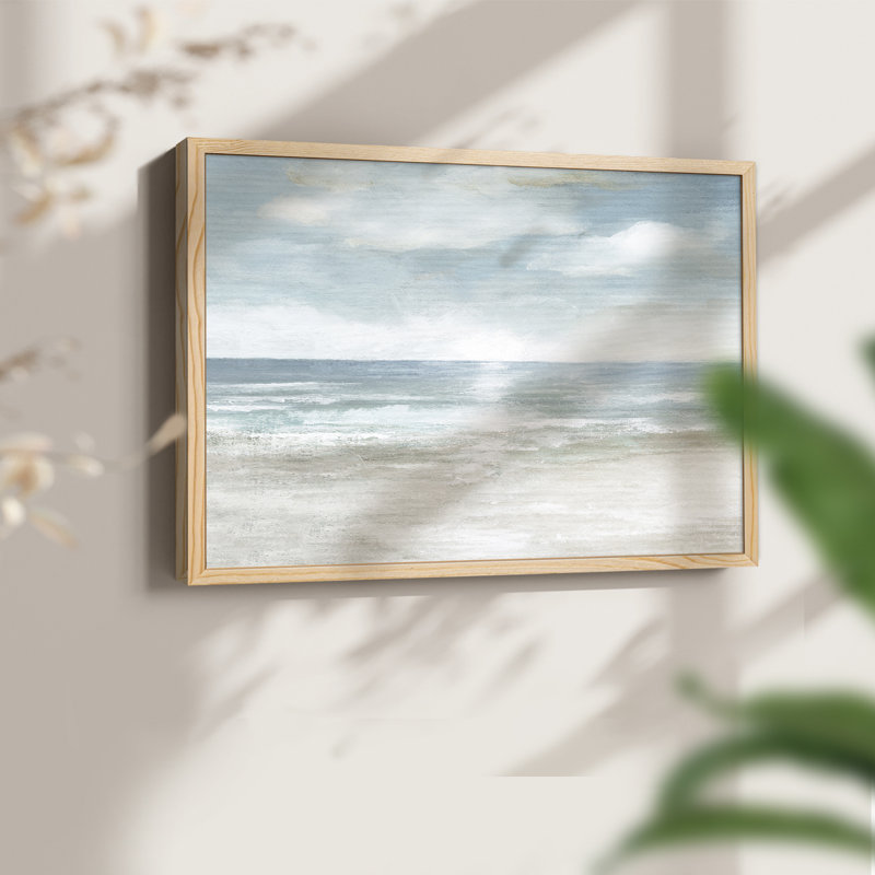 Serene Seas -Framed Print - Restickable, 11" H x 14" W, Natural