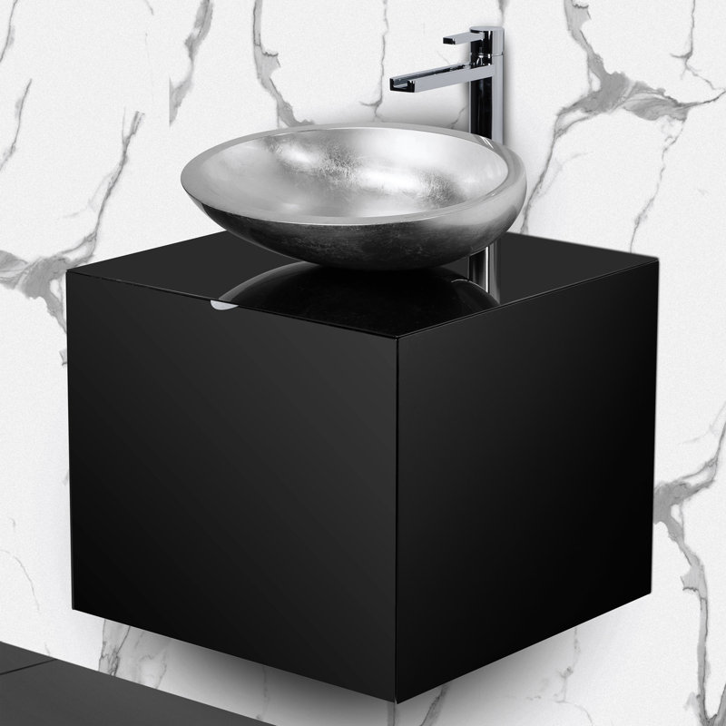Mia 20'' W Single Vanity, Black, Black