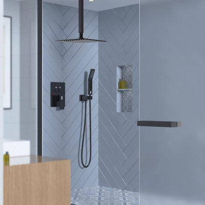 12 Inch Shower System With Push Button