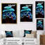 Anémone bleue - Décoration murale plage et océan-95891613-134604281