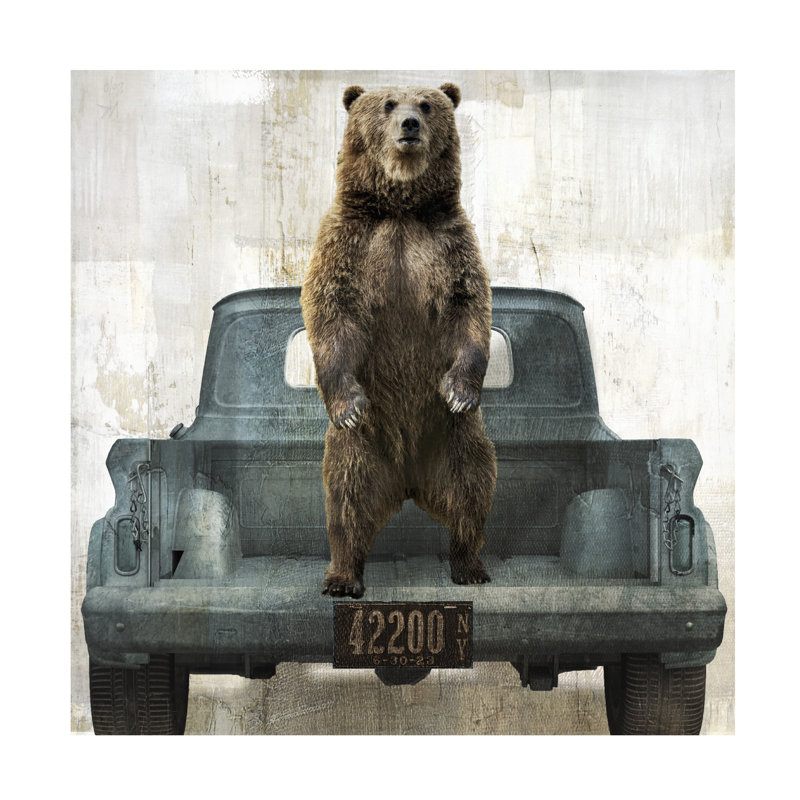 Art sur toile, Sasha Bear Holiday, H 24 po x l 24 po