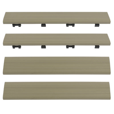 2" x 12" Quick Deck Composite Deck Tile Straight fascia in Roman Antique