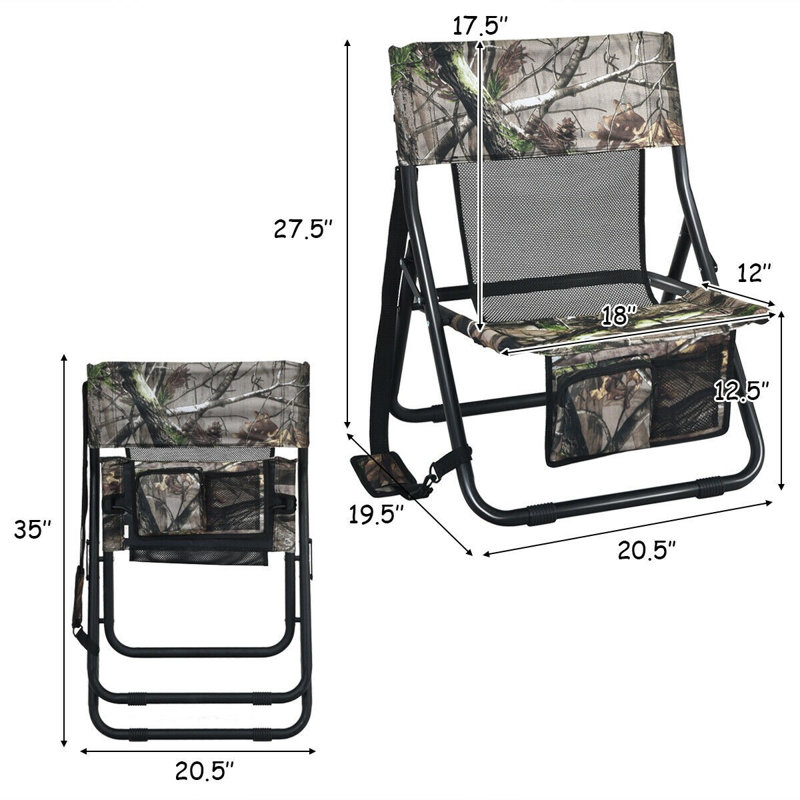 Chaise de chasse d'extérieur couleur camouflage pour l'extérieur