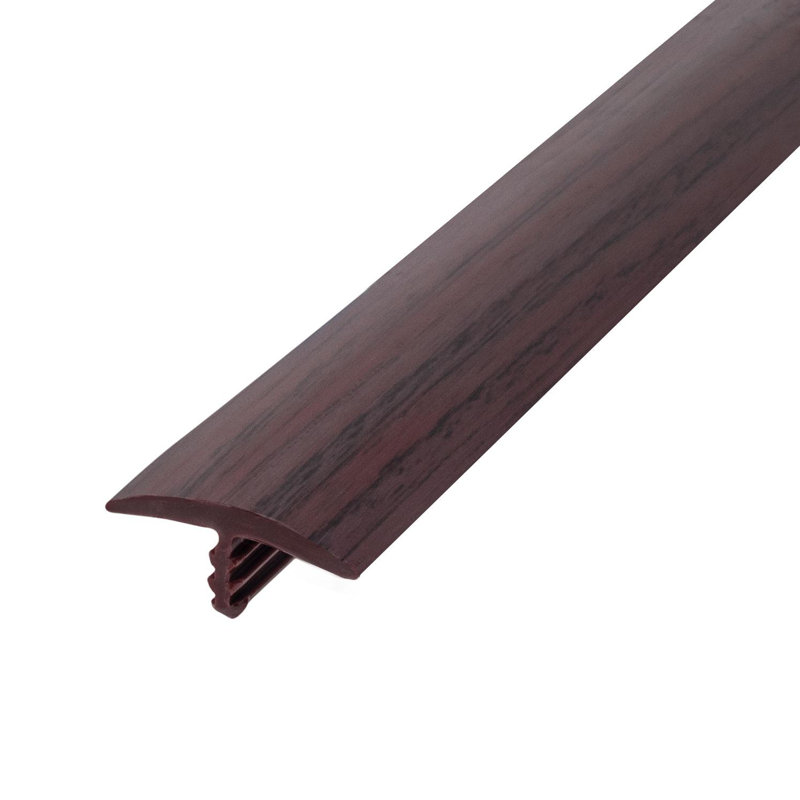 Moulure en T en plastique de polyéthylène flexible de 13/16 po Outwater, Cerisier noir